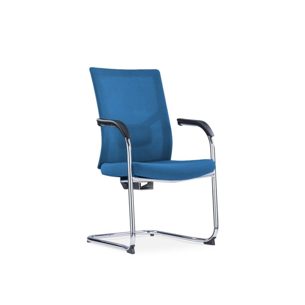 Dalenor Konferenčná stolička Snow (SET 2 ks), textil, tmavomodrá
